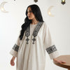 Embroidered Kaftan — Relaxed Modest Statement