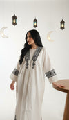 Embroidered Kaftan — Relaxed Modest Statement