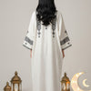 Embroidered Kaftan — Relaxed Modest Statement