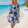 Basic Wear Club | Flory Short Sleeves Mini Dress | Summer Dress for Women