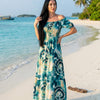 Basic Wear Club | Basic Floral Short Sleeves Maxi Dress | Summer Dress for Women