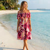 Basic Wear Club | Basic Flory Short Sleeves Mini Dress | Summer Dress for Women