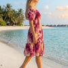Basic Wear Club | Basic Flory Short Sleeves Mini Dress | Summer Dress for Women