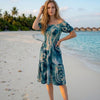 Basic Wear Club | Basic Flory Short Sleeves Mini Dress | Summer Dress for Women
