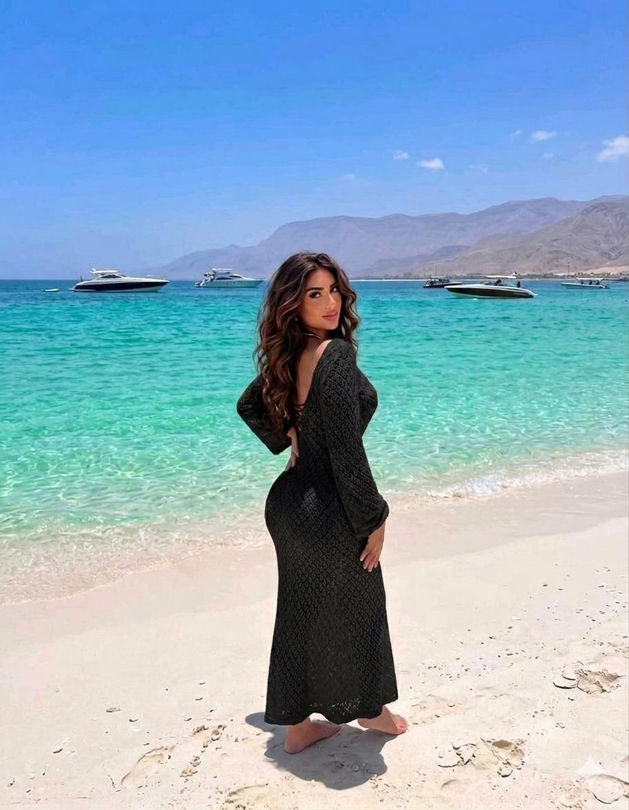 Basic Wear Club | Coastal Crochet Beach Cover-Up Maxi Dress | Elegant Swim Cover-Up for Women in Egypt