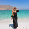 Basic Wear Club | Coastal Crochet Beach Cover-Up Maxi Dress | Elegant Swim Cover-Up for Women in Egypt