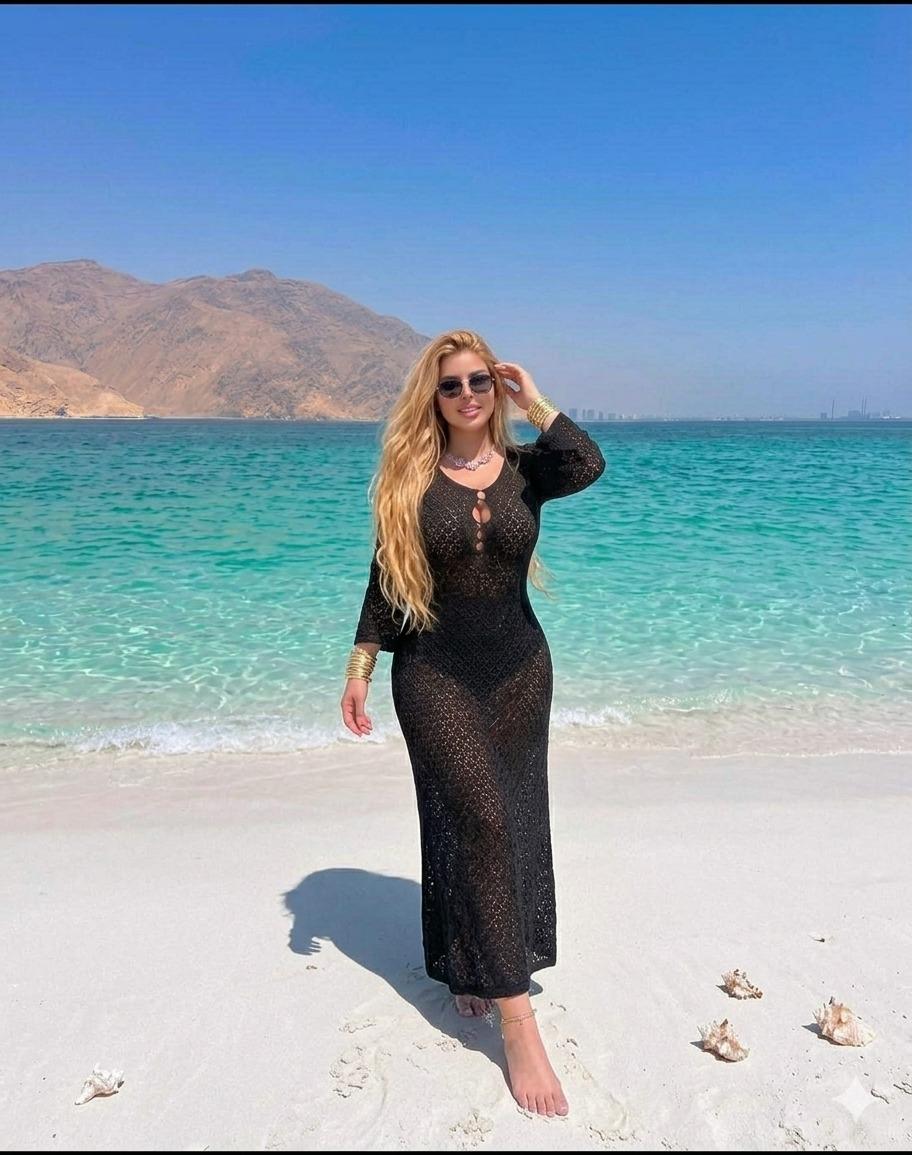 Basic Wear Club | Coastal Crochet Beach Cover-Up Maxi Dress | Elegant Swim Cover-Up for Women in Egypt