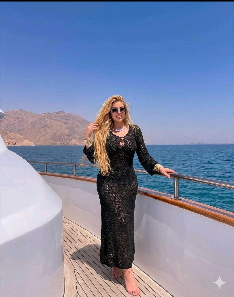 Basic Wear Club | Coastal Crochet Beach Cover-Up Maxi Dress | Elegant Swim Cover-Up for Women in Egypt