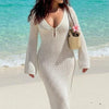 Basic Wear Club | Coastal Crochet Beach Cover-Up Maxi Dress | Elegant Swim Cover-Up for Women in Egypt