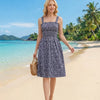 Basic Wear Club | Flory Rayon Cotton Sleeveless camouflage Mini Dress
