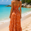 Women's Tropical High-Low Summer Dress | One Size up to 85 K | Basic Wear Club