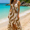 Women's Tropical High-Low Summer Dress | One Size up to 85 K | Basic Wear Club