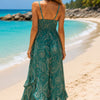 Women's Tropical High-Low Summer Dress | One Size up to 85 K | Basic Wear Club