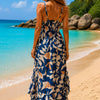 Women's Tropical High-Low Summer Dress | One Size up to 85 K | Basic Wear Club