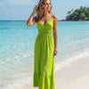 Women's Plain Tiered V-Neck Summer Maxi Dress | One Size up to 85 K | Basic Wear Club