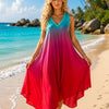 Basic Wear Club | Women's Loose Fit Gradient V-Neck Sundress | One Size (Fits Up to 85 KG)