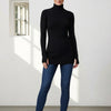 Basic Wear Club | Women's Plain Turtleneck Long Sleeve Top | One Size
