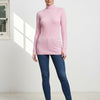 Basic Wear Club | Women's Plain Turtleneck Long Sleeve Top | One Size