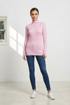 Basic Wear Club | Women's Plain Turtleneck Long Sleeve Top | One Size