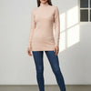 Basic Wear Club | Women's Plain Turtleneck Long Sleeve Top | One Size
