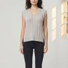 Basic Wear Club | V-Neck Cable Knit Sweater Vest | Cozy Sleeveless Knit Top for Women