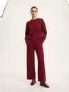 Basic Wear Club | Women's Cable Knit Two-Piece Sweater Set | One Size up  to 95K