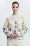 Basic Wear Club | Women's Printed Floral Knit Sweater | Winter | Up to 90K