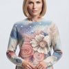 Basic Wear Club | Women's Printed Floral Knit Sweater | Winter | Up to 90K