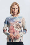 Basic Wear Club | Women's Printed Floral Knit Sweater | Winter | Up to 90K