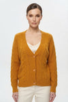 Women's Cable Knit V-Neck Sweater