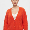 Women's Cable Knit V-Neck Sweater