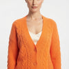 Women's Cable Knit V-Neck Sweater