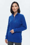 Basic Wear Club | Women's Cable Knit Half-Zip Sweater | Winter | Up to 95K