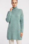 Women's Oversized Turtleneck Knit Sweater