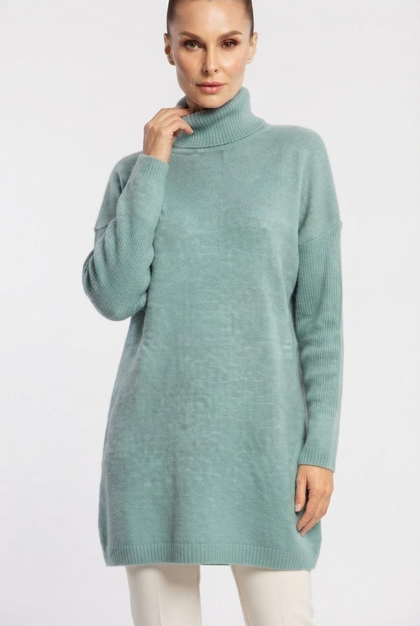 Women's Oversized Turtleneck Knit Sweater
