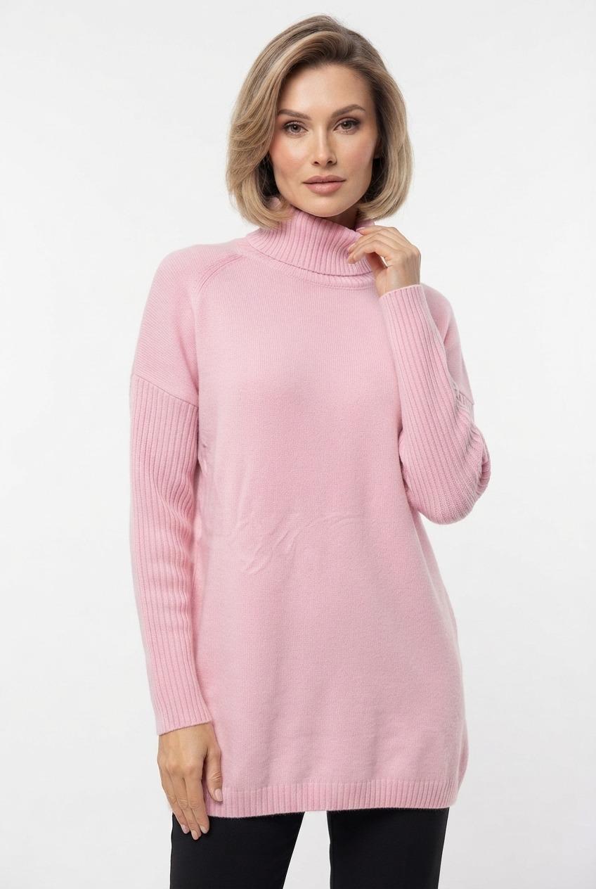 Women's Oversized Turtleneck Knit Sweater