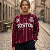 Basic Wear Club | Women's Boston Genius Graphic Knit Sweater | Winter | Up to 90K