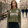 Basic Wear Club | Women's Boston Genius Graphic Knit Sweater | Winter | Up to 90K