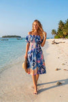 Basic Wear Club | Basic Flory Short Sleeves Mini Dress | Summer Dress for Women