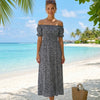 Basic Wear Club | Floral Short Sleeves Maxi Dress | Summer Dress for Women