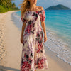 Basic Wear Club | Flory Rayon Cotton Short Sleeves Maxi Dress | Summer Dress for Women