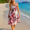 Basic Wear Club | Mini Flory Sleeveless Rayon Cotton Dress | Summer Dress for Women