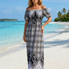 Basic Wear Club | Mixed Floral Short Sleeves Maxi Dress | Flowy Summer Dress for Women in Egypt