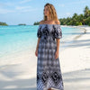 Basic Wear Club | Mixed Floral Short Sleeves Maxi Dress | Flowy Summer Dress for Women in Egypt