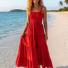 Basic Wear Club | Plain Rayon Sleeveless Maxi Dress | Summer Dress for Women