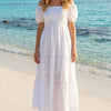 Basic Wear Club | Embroidered Cotton Maxi Dress | Summer Dress for Women