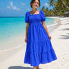Basic Wear Club | Embroidered Cotton Maxi Dress | Summer Dress for Women