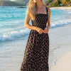 Basic Wear Club | Floral Rayon Cotton Sleeveless Maxi Dress | Summer Beach Dress for Women