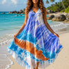 Basic Wear Club | Women's Loose Fit Gradient V-Neck Sundress | One Size (Fits Up to 85 KG)
