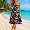 Basic Wear Club | Mini Flory Sleeveless Dress Rayon Cotton